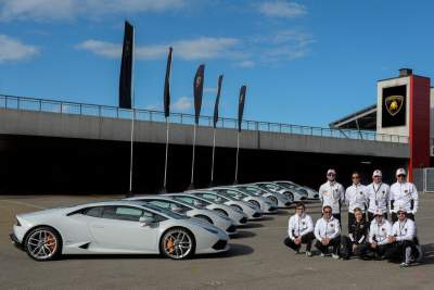 The Lamborghini Huracan takes to the track with Lamborghini Accademia 2014