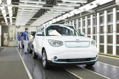 Kia begins production for Soul EV, which will go on sale later this year
