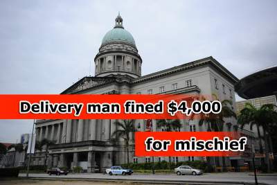 Delivery man found guilty of mischief