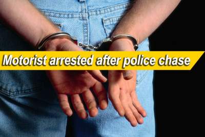 Police arrest motorist after trying to escape routine check