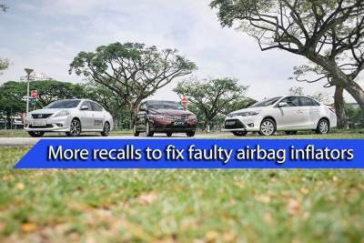 Three million Japanese cars recalled due to faulty airbag inflators
