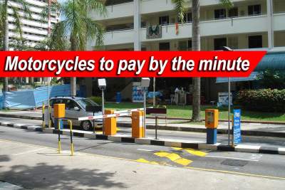 New per minute parking charges for motorcycles