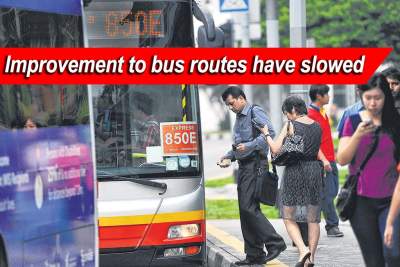 Increase in new bus routes but less improvement to existing ones