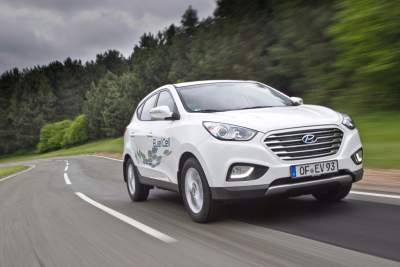 700km travelled on a single tank of hydrogen by Hyundai ix35 Fuel Cell