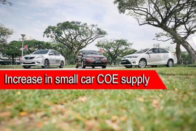 Small cars get increased COE supply from August