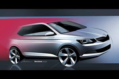New Skoda Fabia has a modern design