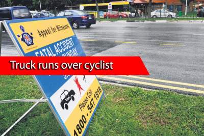 A Malay cyclist on his way to break fast died in a fatal accident
