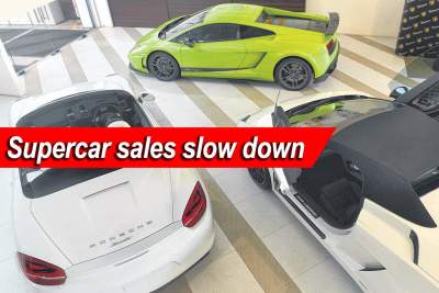 Sales of supercars dwindle