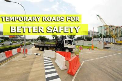 Temporary roads set up for heavy vehicles lead to better safety