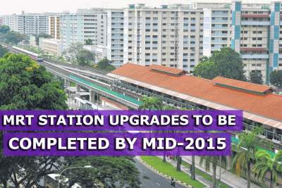 Upgrading works at three MRT stations to be completed by middle of 2015