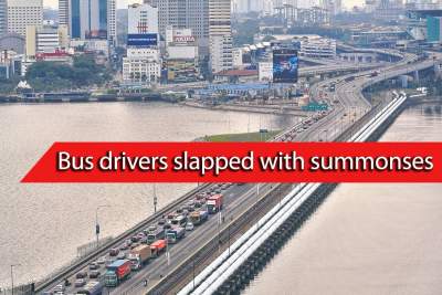 Bus drivers who protested against toll increase slapped with summonses