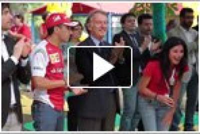 Ferrari President visit Summer Centre along with Scuderia Ferrari test driver