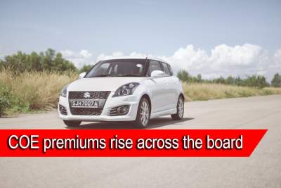 COE premiums increase across all categories
