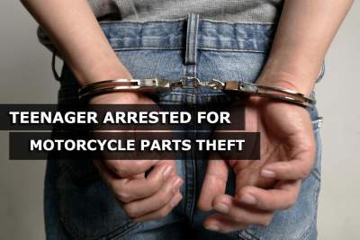 19-year old arrested under suspicion of stealing motorcycle parts