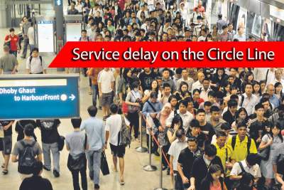 Stalled train causes service delay on the Circle Line today morning