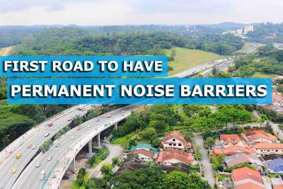 Anak Bukit Flyover first road to have permanent noise barriers