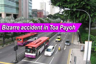 Lorry driver runs off after being stopped by police in bizarre accident