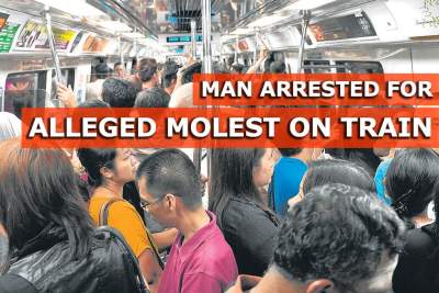 Man arrested at Sembawang MRT station for allegedly molesting woman on train