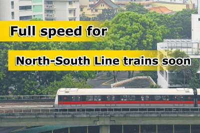 Train to resume normal speed on North-South Line soon