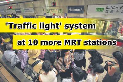 SMRT to install 'traffic light' systems at 10 more train stations
