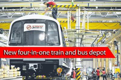 LTA has announced plans to construct a new train and bus depot in Changi