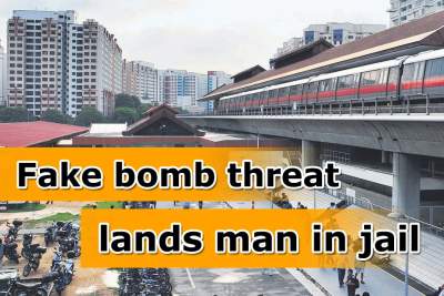Man jailed for making false bomb threat at MRT station