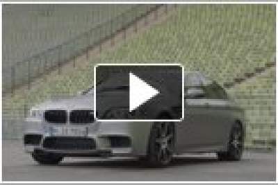 BMW's most powerful model burns tyres