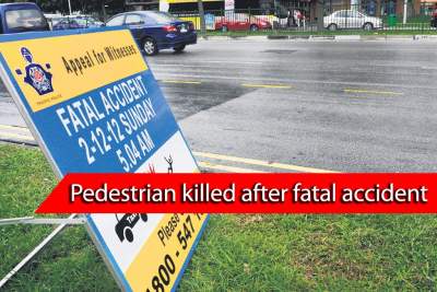 Car that was out of control kills pedestrian in Tampines