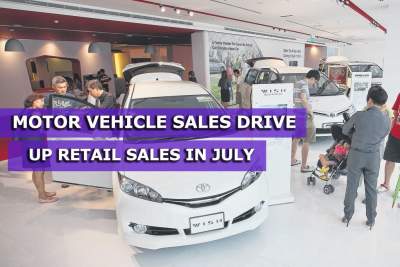 Motor vehicle sales in July boost retail sales