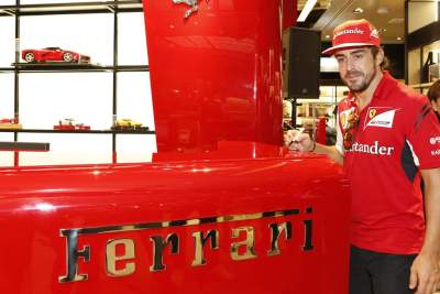 The new Ferrari Store Singapore was launched by Fernando Alonso last week