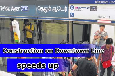 Ramped-up construction to get Downtown Line back on track