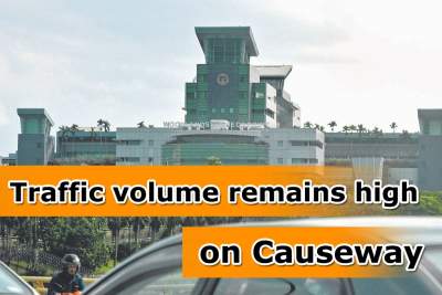 Traffic volume remains high on Causeway after toll hike