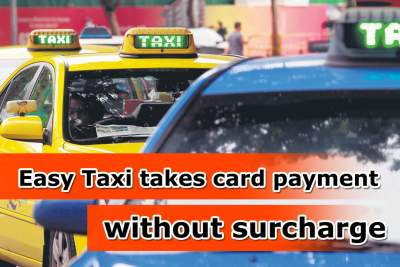 Taxi booking app takes card payment without surcharge