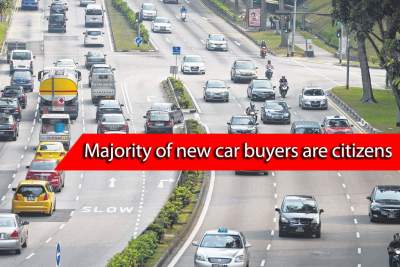 Singapore citizens form majority of new car buyer demographic