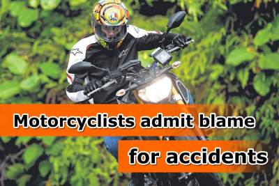 Survey shows 71 percent of accidents are caused by rider themselves