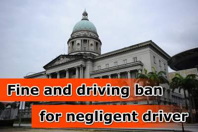 Fine and driving ban for driver who knocked down pedestrian