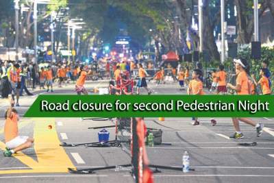 Road closure at Orchard Road to accommodate Yoga Beat