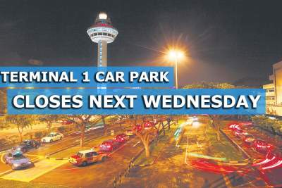 Closure of Terminal 1 car park next Wednesday