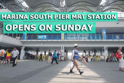 New Marina South Pier station on the North-South Line opens on Sunday