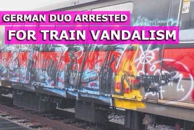 Two German men arrested for train vandalism at Bishan Depot
