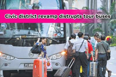 Tour buses hit by city's civic district revamp