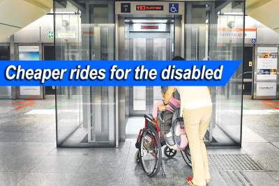 People with disabilites entitled to public transport concession