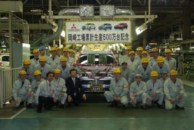 Five million Mitsubishi cars produced at Okazaki