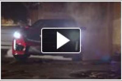 Cadillac showcases the new CTS-V in some tyre burning action