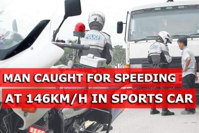Driver caught for speeding at 146km/h in sports car
