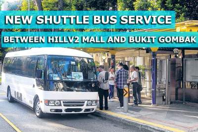New shuttle bus service to HillV2 mall