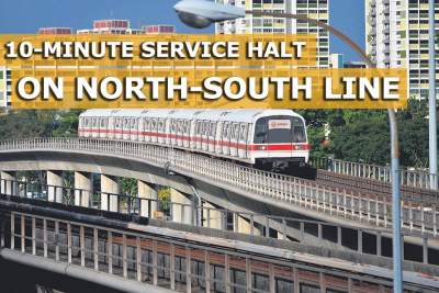 Track fault causes slight disruption on North-South Line