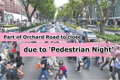 Part of Orchard Road to close on Saturday due to 'Pedestrian Night'