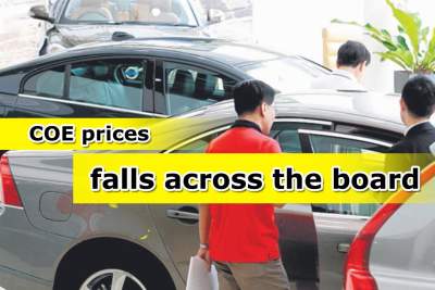 COE prices for small cars at five-month low