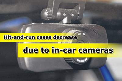 Hit-and-run cases slowing down due to in-car cameras